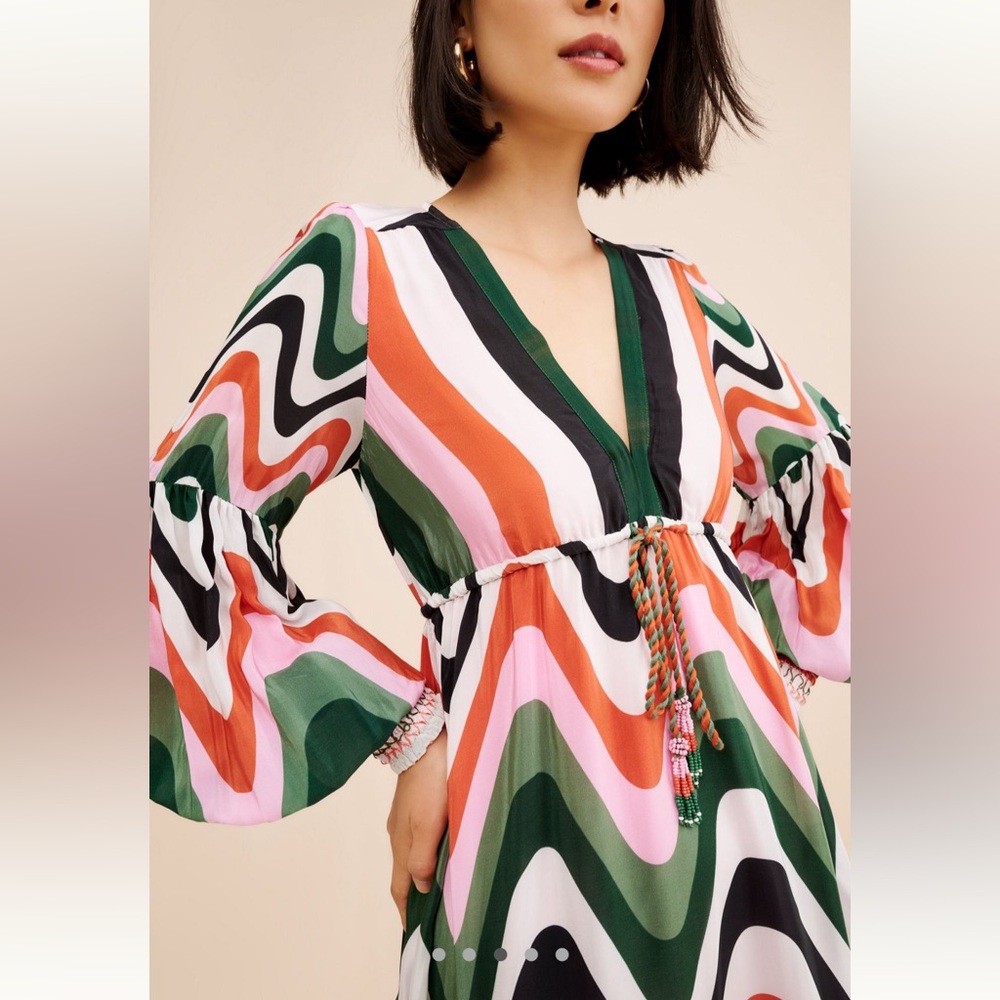 FARM Rio Wave Gradient Maxi Dress - Picture 2 of 6